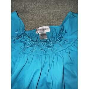 Shadow line Size M Blue Gown With Flowers At Neckline⭐️